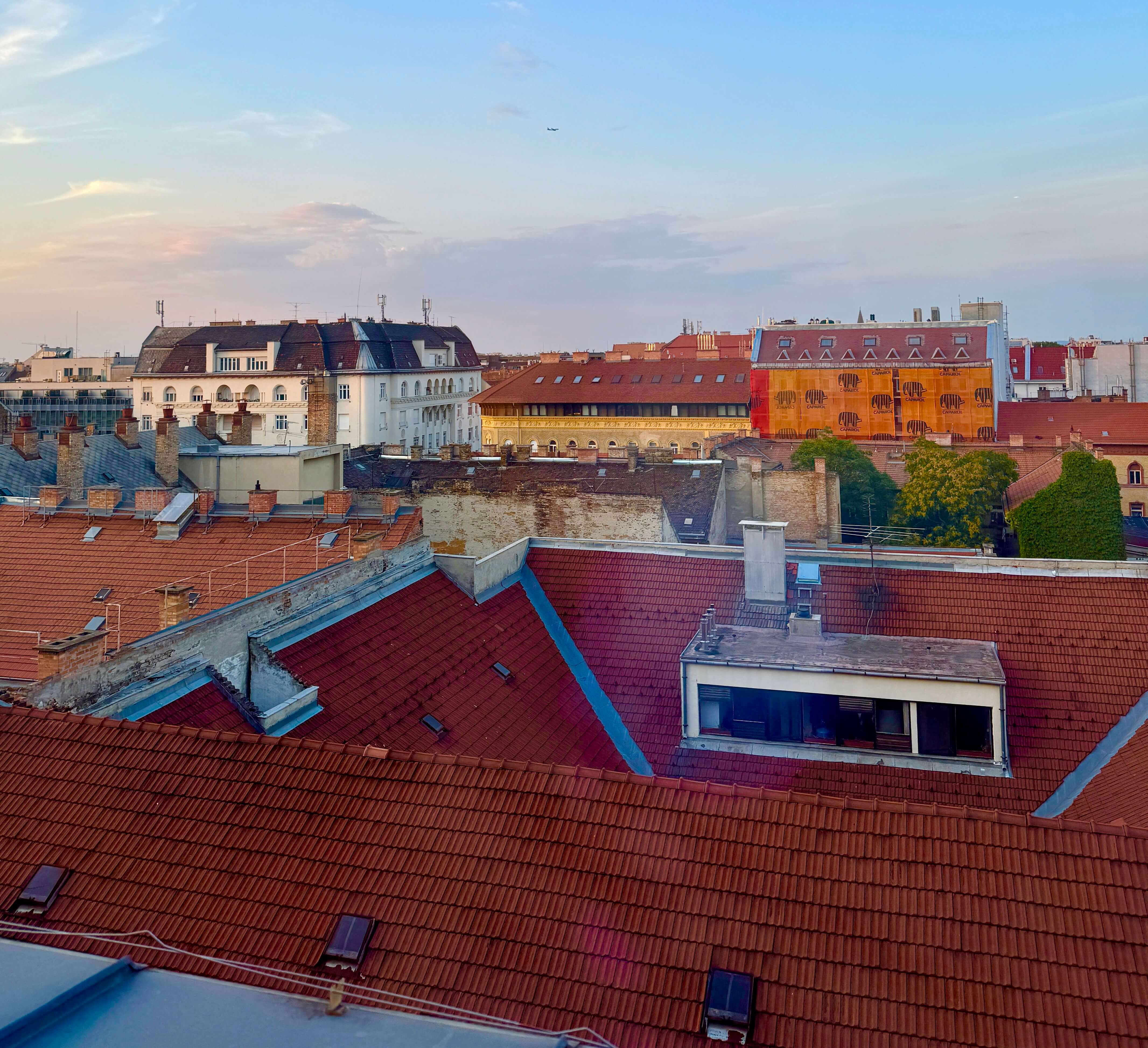 budapest roofs